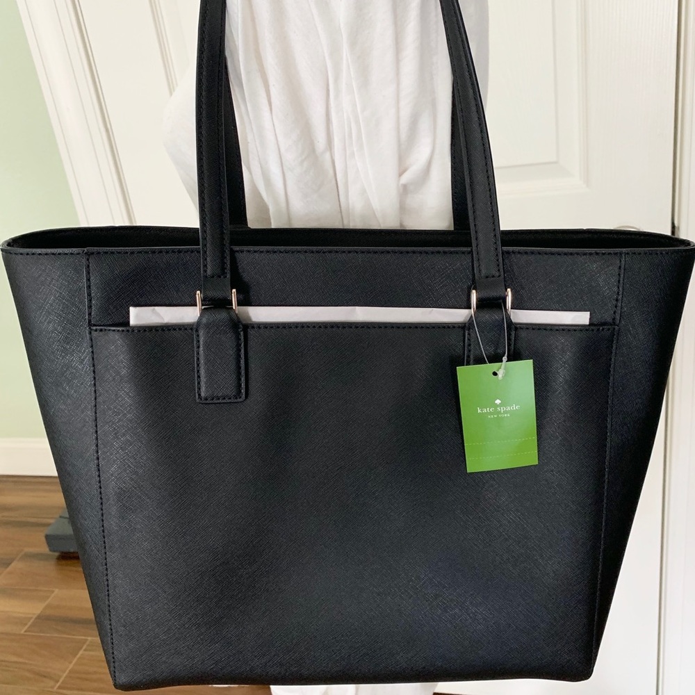 Kate spade Black Cameron large laptop tote New - Picture 3 of 6
